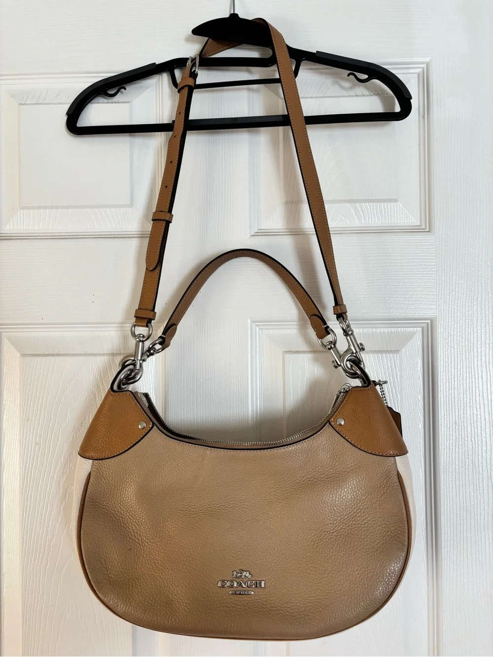 Coach CH508 Pebbled Leather Hobo Bag